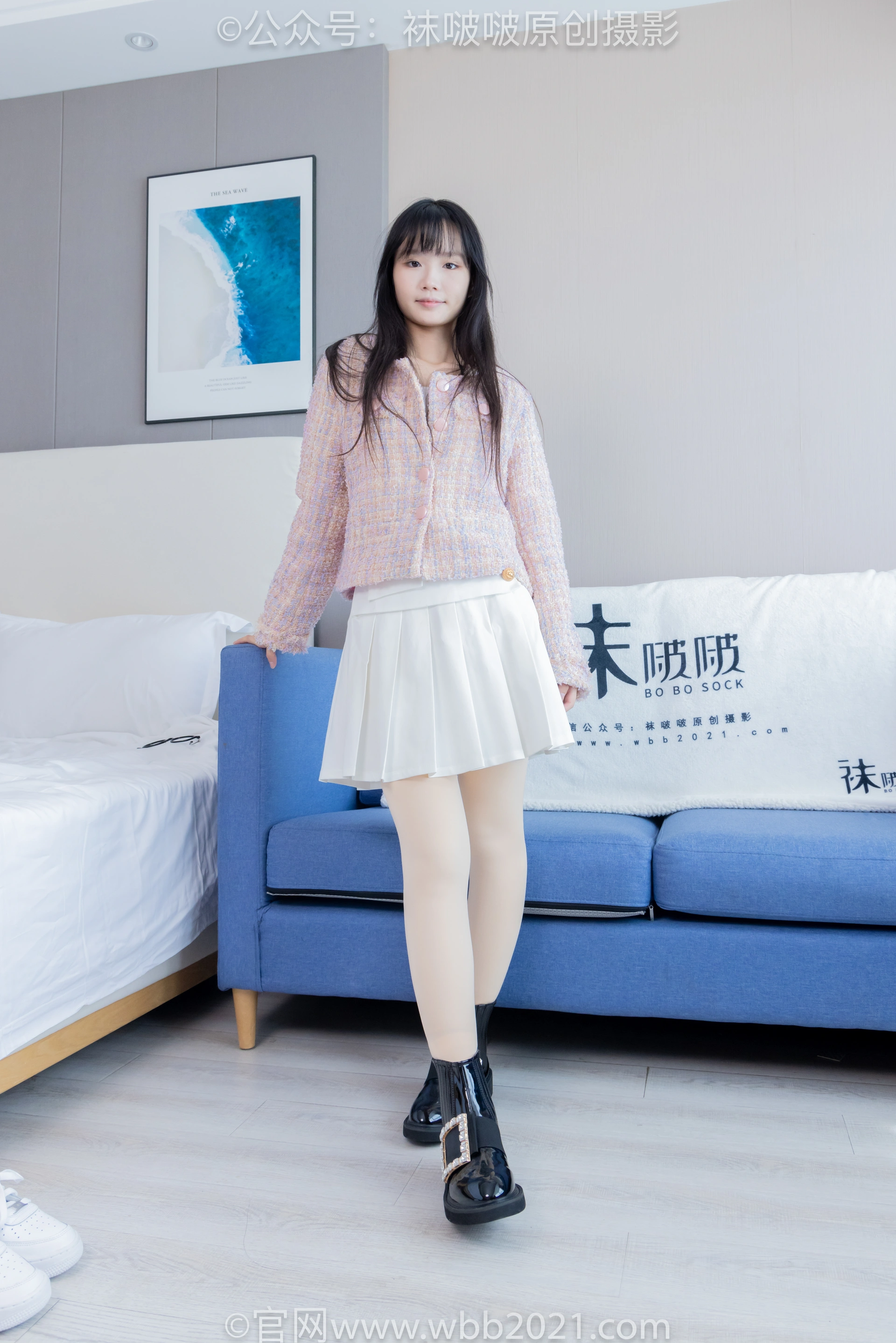 [BoBoSocks袜啵啵] NO.438 甜甜圈-皮鞋、板鞋、白棉袜、黑色踩脚袜、肉色踩脚袜（花絮版） 1