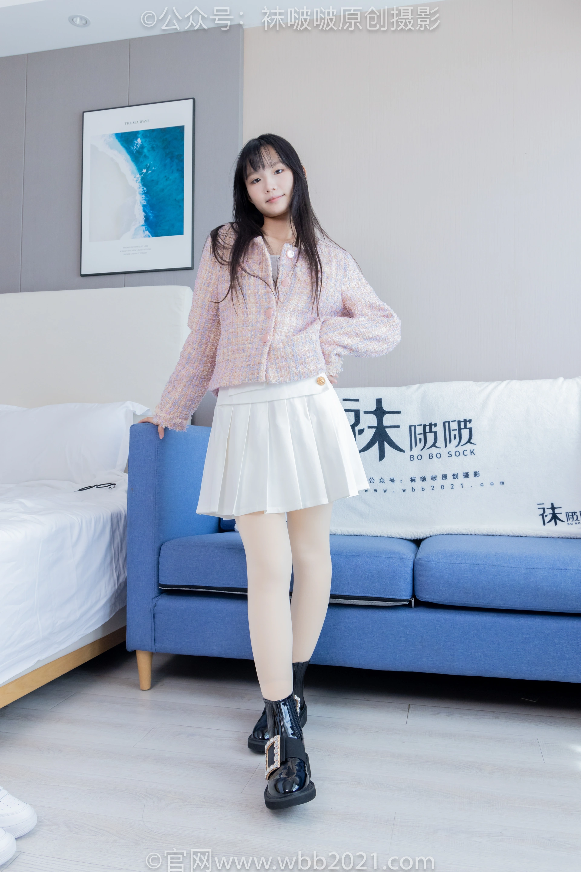 [BoBoSocks袜啵啵] NO.438 甜甜圈-皮鞋、板鞋、白棉袜、黑色踩脚袜、肉色踩脚袜（花絮版） 2